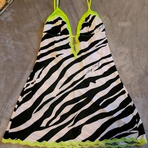 Victoria's Secret Very Sexy Zebra Babydoll Lingerie